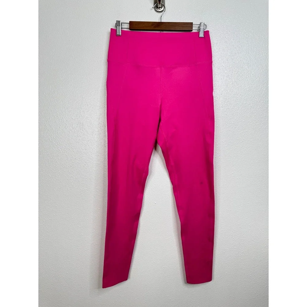 Girlfriend Collective Hot Pink Full Length Leggings Size‎ Large